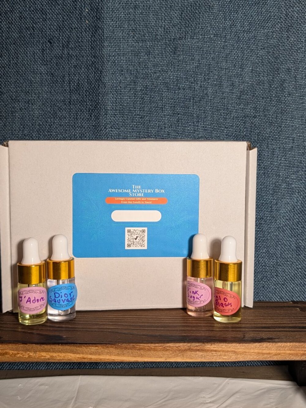 Body Oil 4-Pack 3ml Glass Dropper Box Set | 12ml Total | Non Alcohol Based - Picture 2 of 6